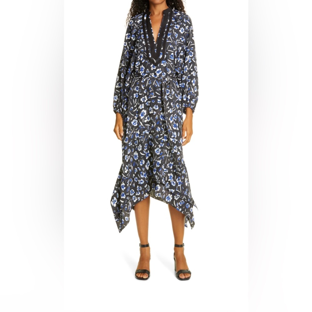 Tory Burch tunic dress puff sleeve size M
